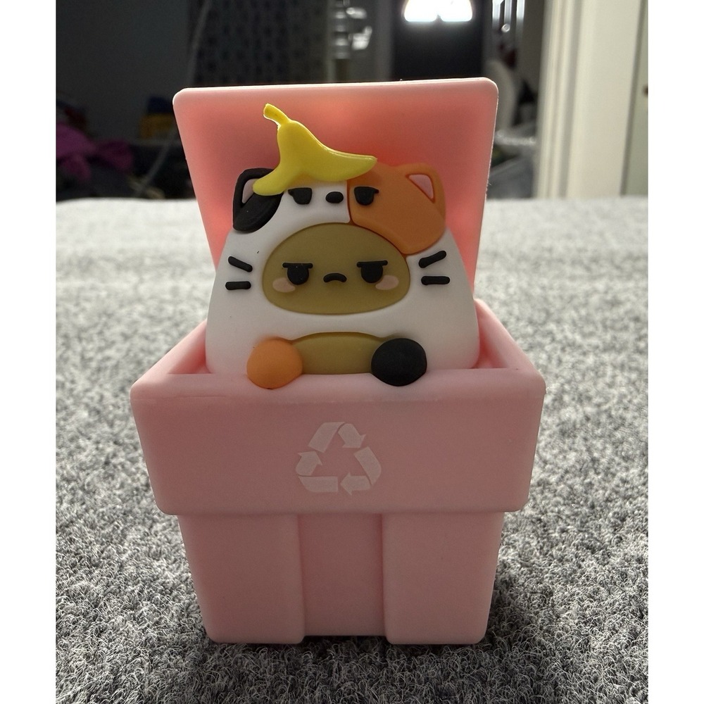 SMOKO Tayto Potato Cat Blind Box Calico Cat in Recycling Bin Garbage